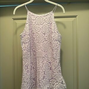 Elegant Lace Lavender Dress